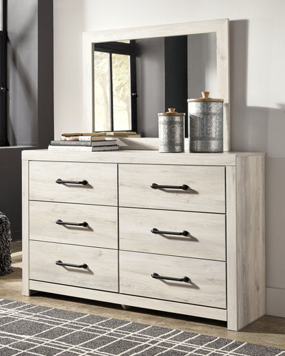 Haines Furniture Outlet - Ashley Furniture - Cambeck Bedroom - King Panel Bed with 4 Storage Drawers / Whitewash - B192B27