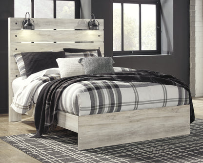 Haines Furniture Outlet - Ashley Furniture - Cambeck Bedroom - Queen Panel Bed / Whitewash - B192B4