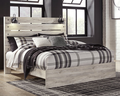 Haines Furniture Outlet - Ashley Furniture - Cambeck Bedroom - King Panel Bed / Whitewash - B192B28