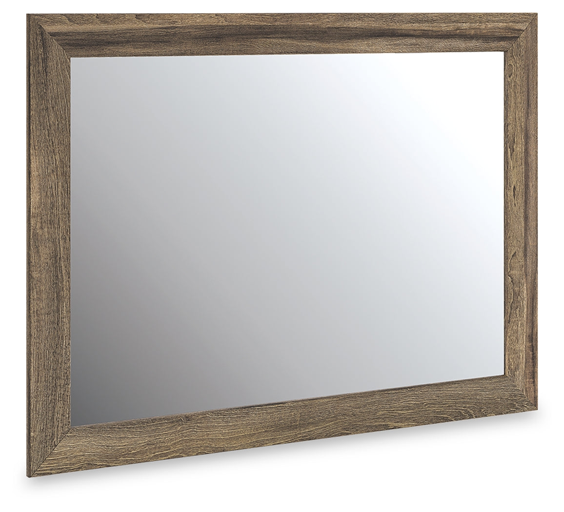 Haines Furniture Outlet - Ashley Furniture - Elbrim Bedroom - Bedroom Mirror / Brown - PCB2005-36