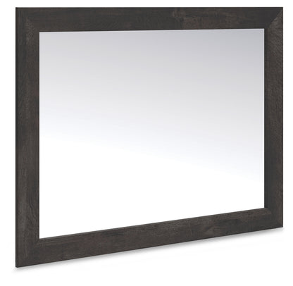 Haines Furniture Outlet - Ashley Furniture - Hollivern Bedroom - Bedroom Mirror / Dark Gray - PCB2108-36