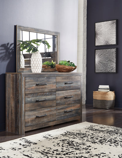 Haines Furniture Outlet - Ashley Furniture - Drystan Bedroom - Dresser and Mirror / Multi - B211B1