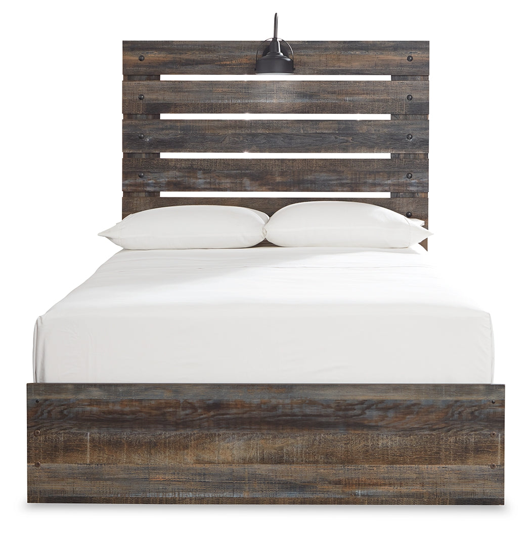 Haines Furniture Outlet - Ashley Furniture - Drystan Bedroom - Full Panel Bed / Multi - B211B3