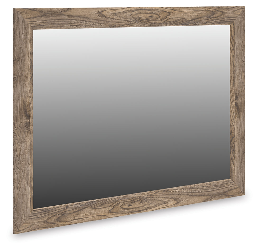 Haines Furniture Outlet - Ashley Furniture - Rusticott Bedroom - Bedroom Mirror / Brown - PCB2260-36