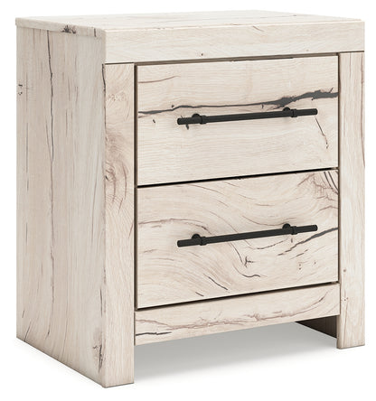 Haines Furniture Outlet - Ashley Furniture - Lawroy Bedroom - Two Drawer Night Stand / Light Natural - B2310-92