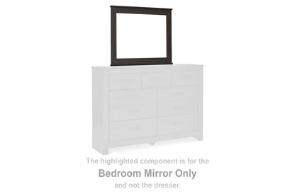 Haines Furniture Outlet - Ashley Furniture - Brinxton Bedroom - Bedroom Mirror / Charcoal - B249-36