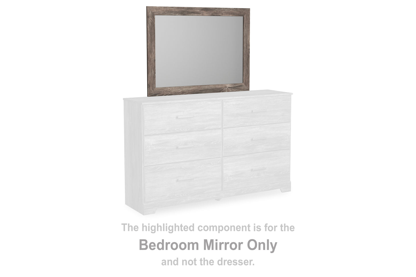 Haines Furniture Outlet - Ashley Furniture - Ralinksi Bedroom - Bedroom Mirror / Gray - B2587-36