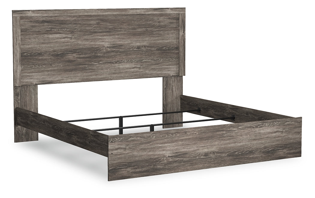 Haines Furniture Outlet - Ashley Furniture - Ralinksi Bedroom - King Panel Bed / Gray - B2587B3