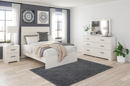 Haines Furniture Outlet - Ashley Furniture - Stelsie Bedroom - Dresser and Mirror / White - B2588B1