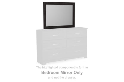 Haines Furniture Outlet - Ashley Furniture - Belachime Bedroom - Bedroom Mirror / Charcoal - B2589-36