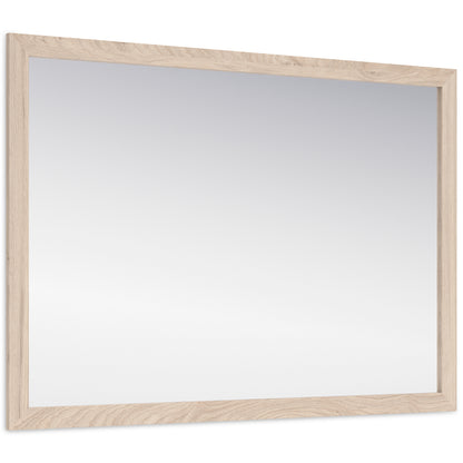 Haines Furniture Outlet - Ashley Furniture - Cadmori Bedroom - Bedroom Mirror / Tan - B2615-36