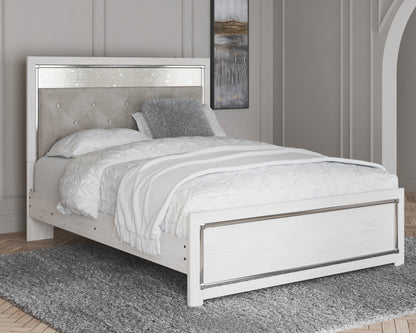 Haines Furniture Outlet - Ashley Furniture - Altyra Bedroom - Queen Panel Bed / White - B2640B2