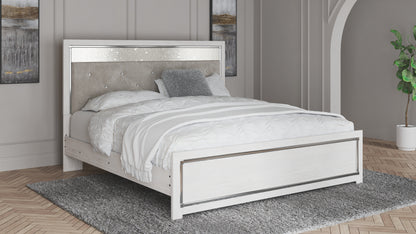 Haines Furniture Outlet - Ashley Furniture - Altyra Bedroom - King Panel Bed / White - B2640B3
