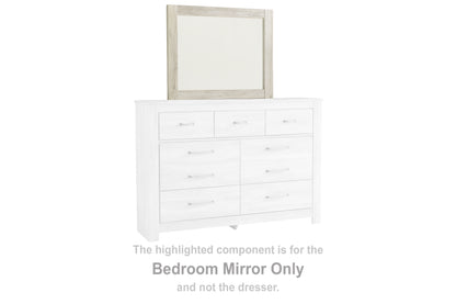 Haines Furniture Outlet - Ashley Furniture - Bellaby Bedroom - Bedroom Mirror / Whitewash - B331-36