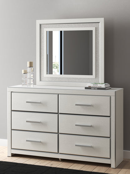 Haines Furniture Outlet - Ashley Furniture - Zuraleus Bedroom - Dresser and Mirror / White - PCB3381B1