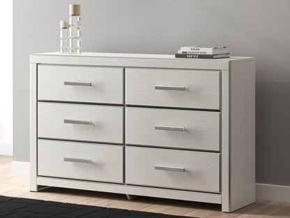 Haines Furniture Outlet - Ashley Furniture - Zuraleus Bedroom - Six Drawer Dresser / White - PCB3381-31