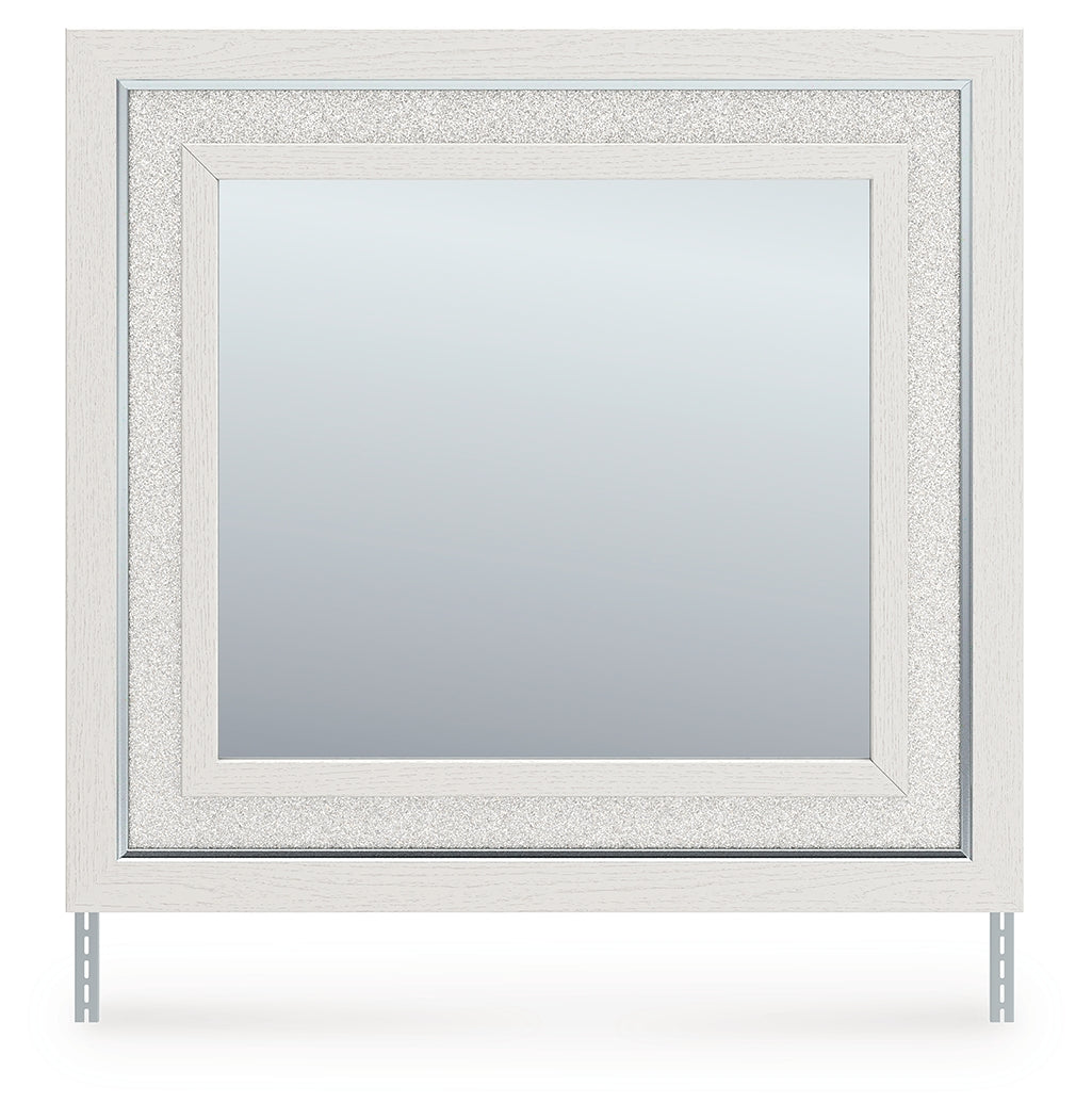 Haines Furniture Outlet - Ashley Furniture - Zuraleus Bedroom - Bedroom Mirror / White - PCB3381-36