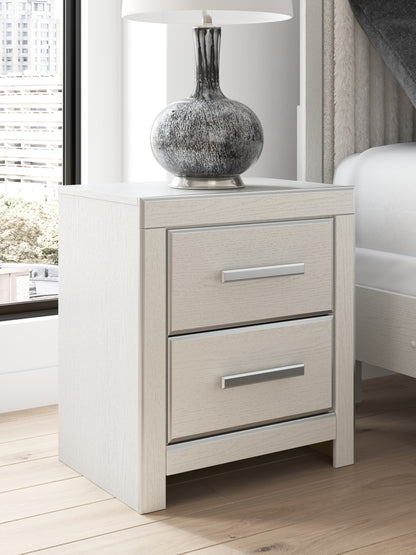 Haines Furniture Outlet - Ashley Furniture - Zuraleus Bedroom - Two Drawer Night Stand / White - PCB3381-92