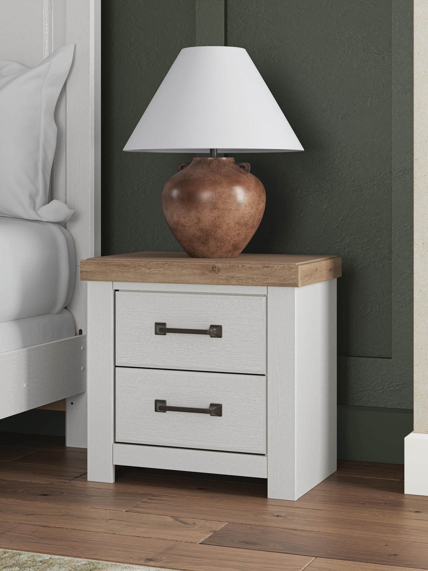 Haines Furniture Outlet - Ashley Furniture - Savonport Bedroom - Two Drawer Night Stand - B4615-92