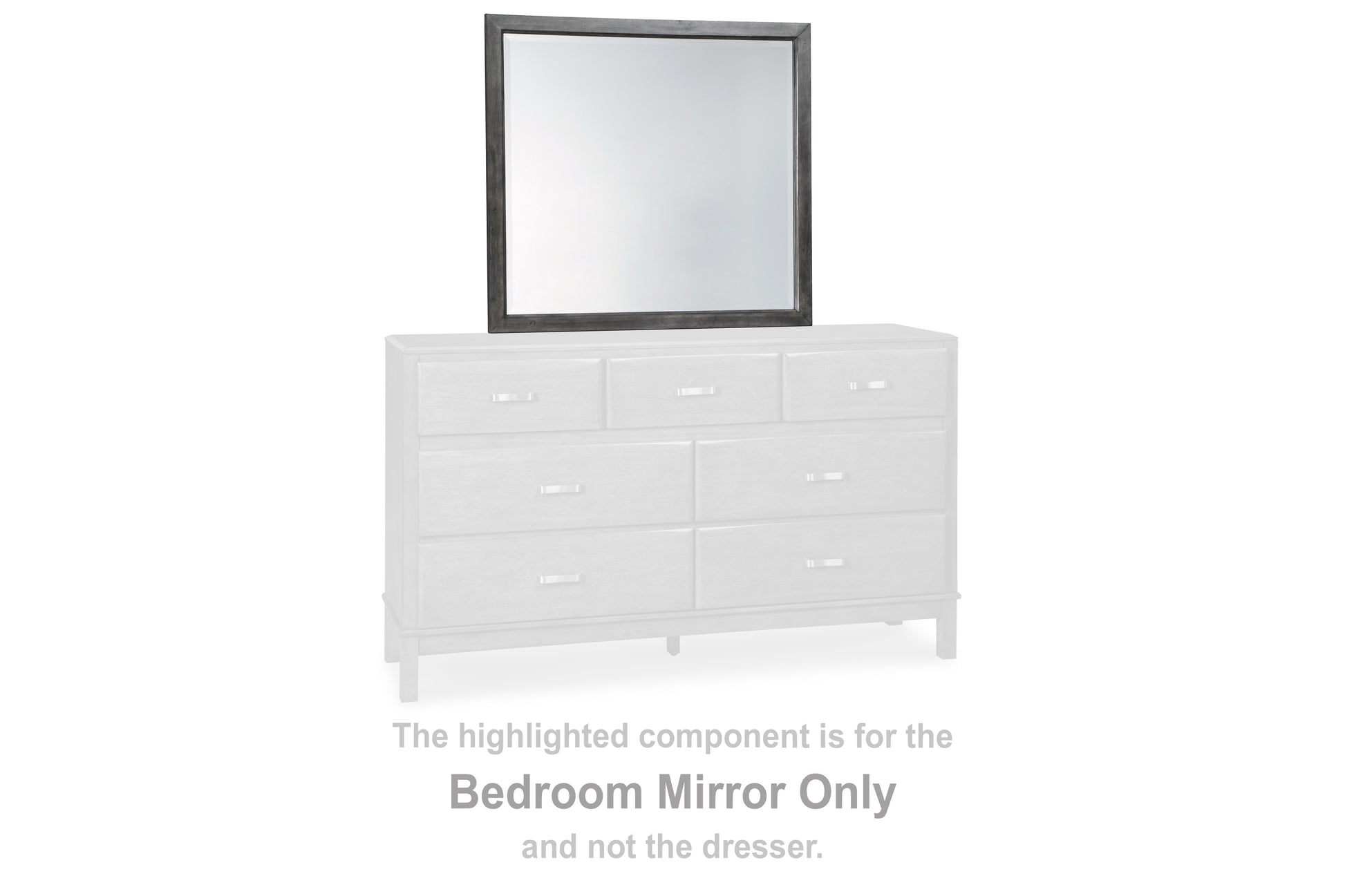 Haines Furniture Outlet - Ashley Furniture - Caitbrook Bedroom - Bedroom Mirror / Gray - B476-36