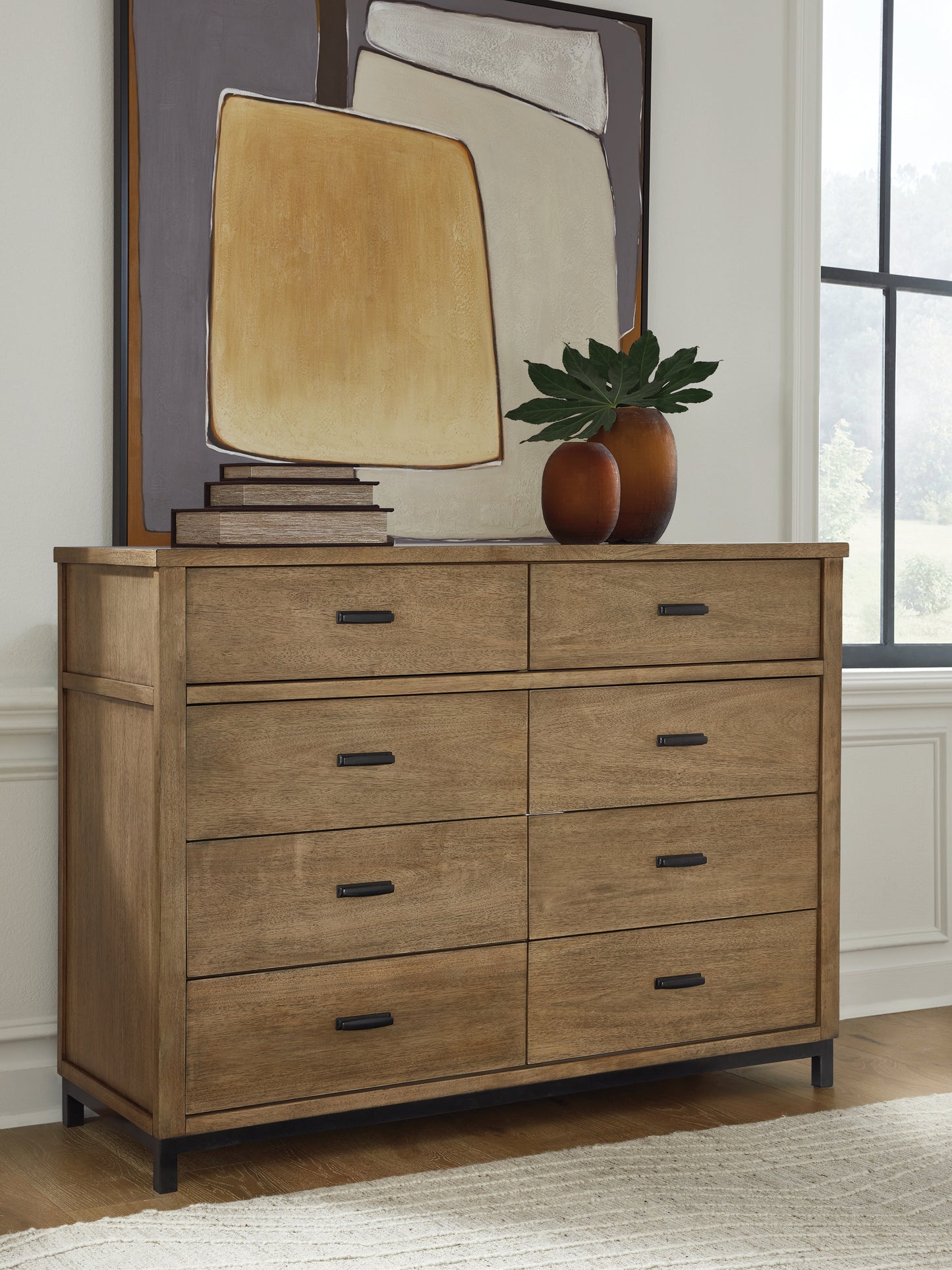 Haines Furniture Outlet - Ashley Furniture - Tomtyn Bedroom - Dresser / Light Brown - B622-31