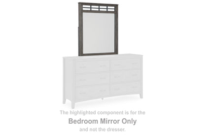 Haines Furniture Outlet - Ashley Furniture - Montillan Bedroom - Bedroom Mirror / Grayish Brown - B651-36