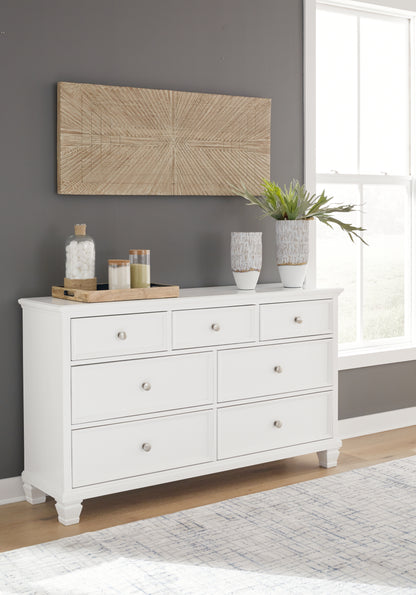 Haines Furniture Outlet - Ashley Furniture - Fortman Bedroom - Dresser / White - B680-31