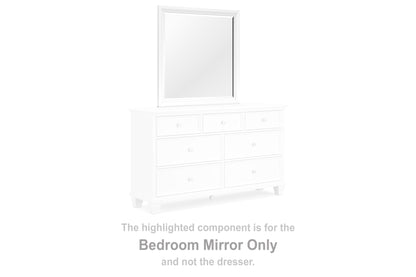 Haines Furniture Outlet - Ashley Furniture - Fortman Bedroom - Bedroom Mirror / White - B680-36
