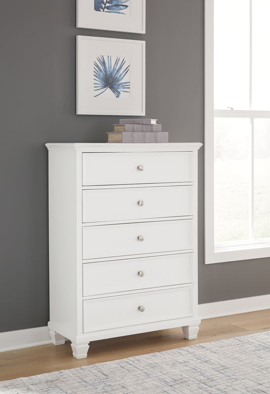 Haines Furniture Outlet - Ashley Furniture - Fortman Bedroom - Full Panel Storage Bed / White - B680B25