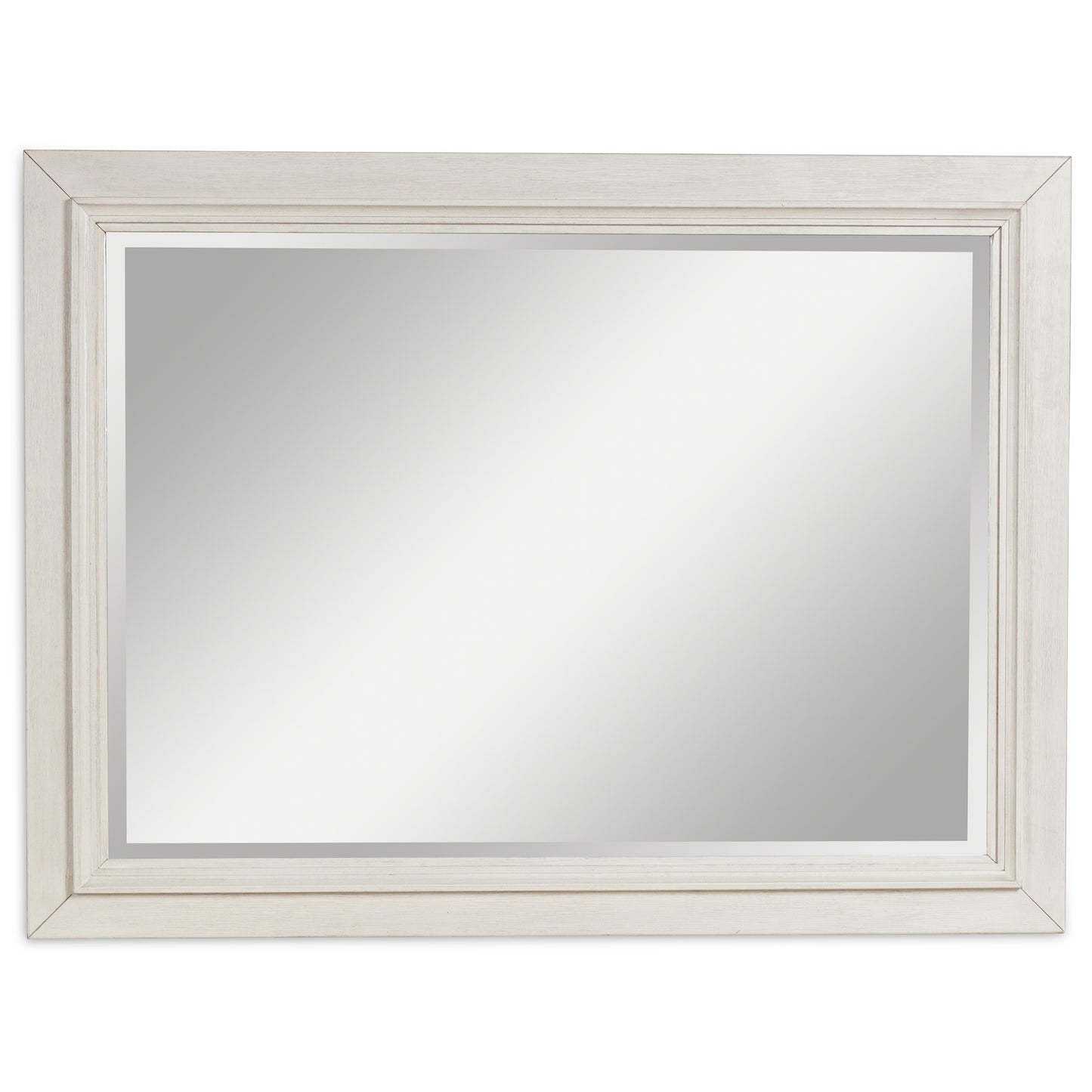 Haines Furniture Outlet - Ashley Furniture - Shaybrock Bedroom - Bedroom Mirror / Antique White/Brown - B683-36