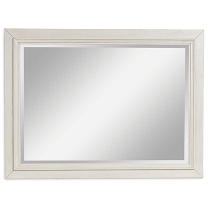 Haines Furniture Outlet - Ashley Furniture - Shaybrock Bedroom - Bedroom Mirror / Antique White/Brown - B683-36