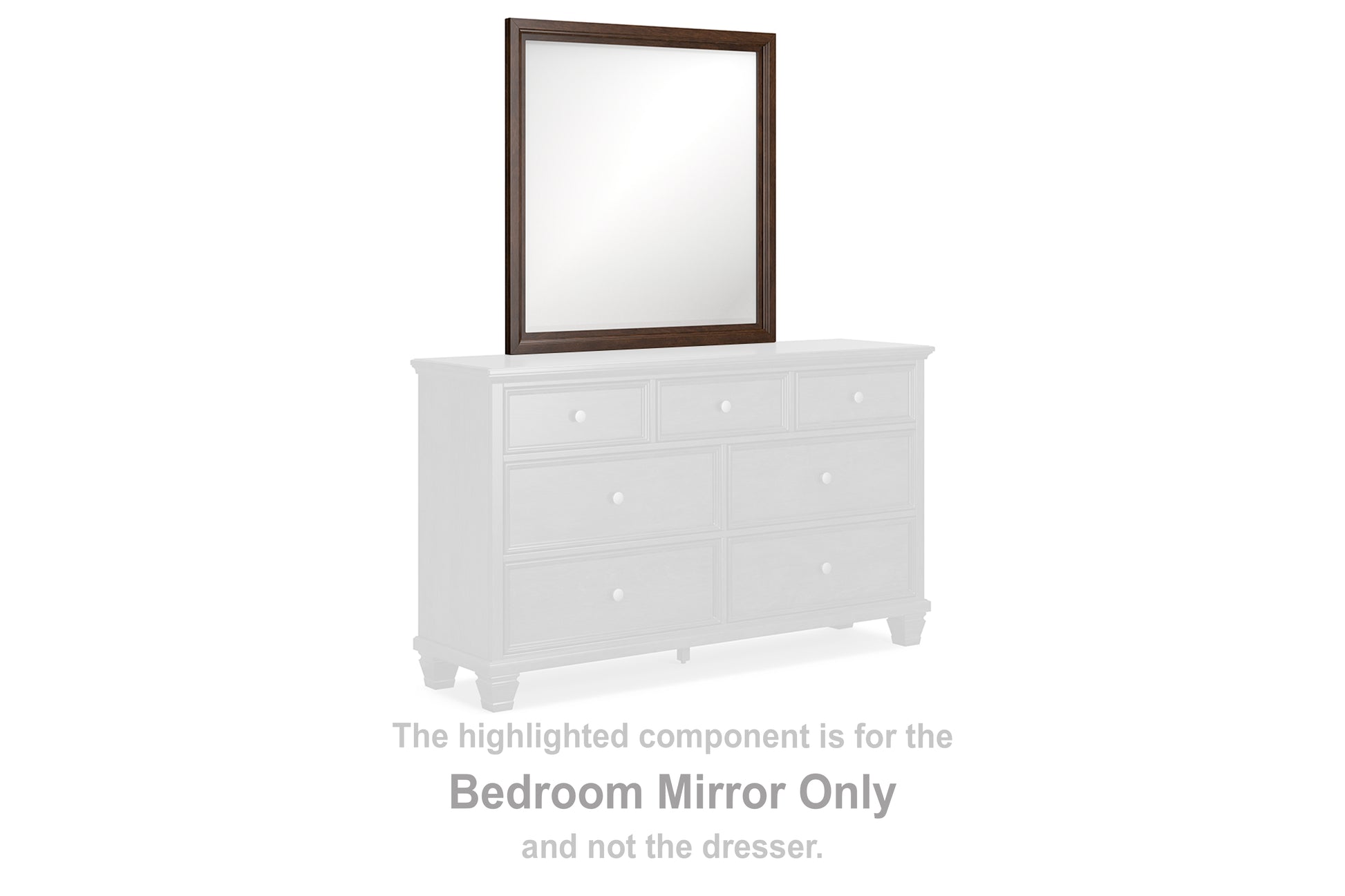 Haines Furniture Outlet - Ashley Furniture - Danabrin Bedroom - Bedroom Mirror / Brown - B685-36