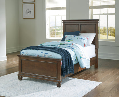 Haines Furniture Outlet - Ashley Furniture - Danabrin Bedroom - Twin Panel Bed / Brown - B685B6