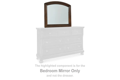 Haines Furniture Outlet - Ashley Furniture - Porter Bedroom - Bedroom Mirror / Rustic Brown - B697-36