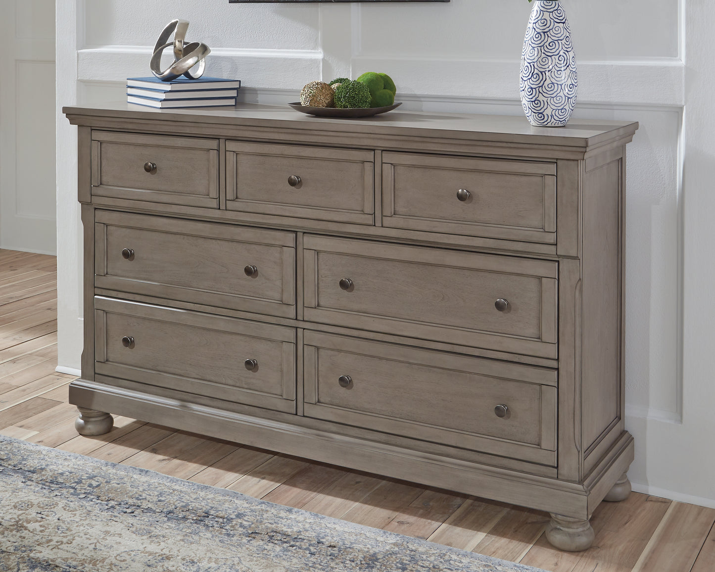 Haines Furniture Outlet - Ashley Furniture - Lettner Bedroom - Dresser / Light Gray - B733-31
