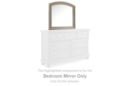 Haines Furniture Outlet - Ashley Furniture - Lettner Bedroom - Bedroom Mirror / Light Gray - B733-36