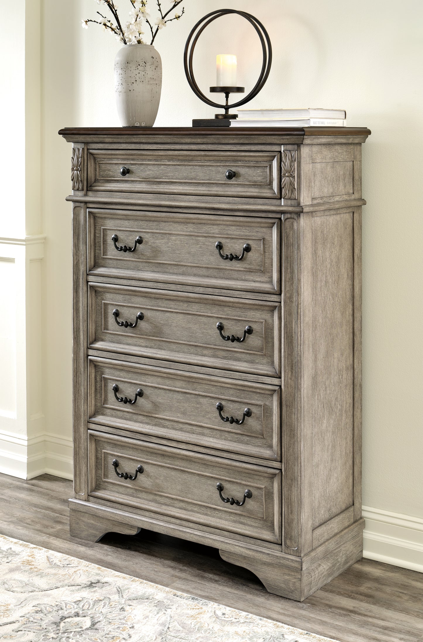 Haines Furniture Outlet - Ashley Furniture - Lodenbay Bedroom - Dresser / Antique Gray/Brown - B751-31
