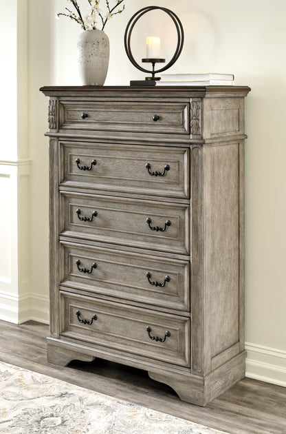 Haines Furniture Outlet - Ashley Furniture - Lodenbay Bedroom - Dresser / Antique Gray/Brown - B751-31