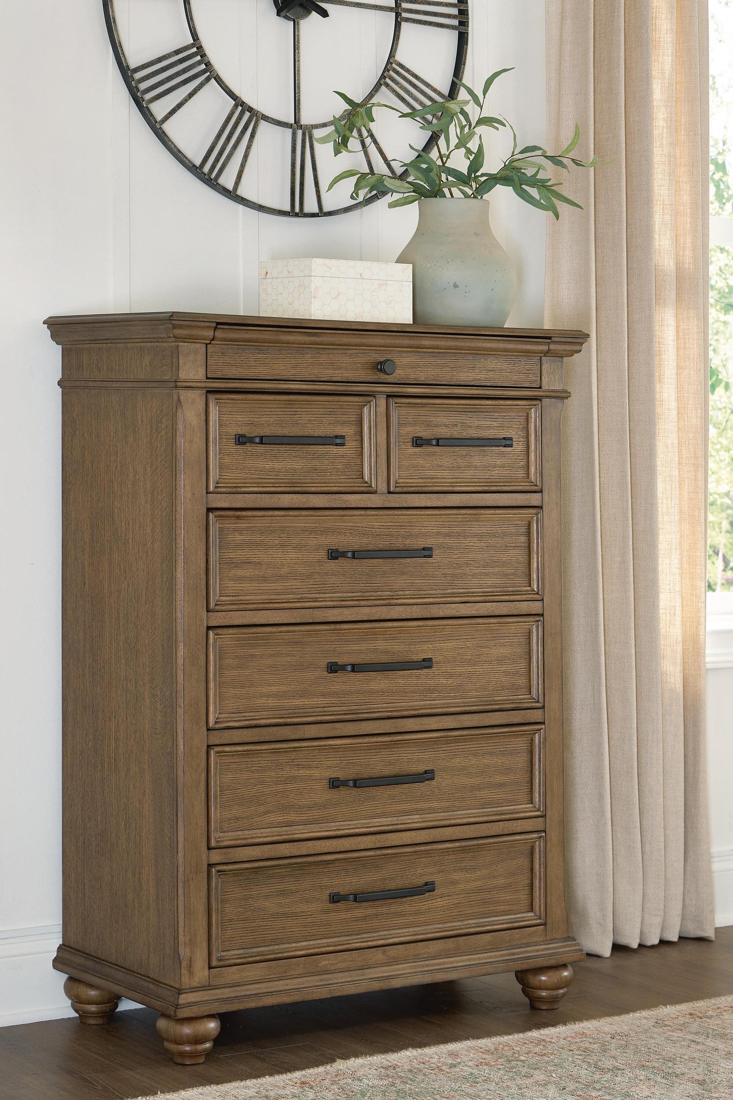 Haines Furniture Outlet - Ashley Furniture - Karallin Bedroom - Seven Drawer Chest - PCB782-46