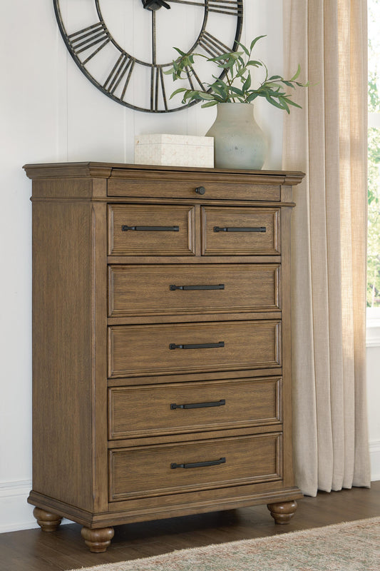 Haines Furniture Outlet - Ashley Furniture - Karallin Bedroom - Seven Drawer Chest - PCB782-46