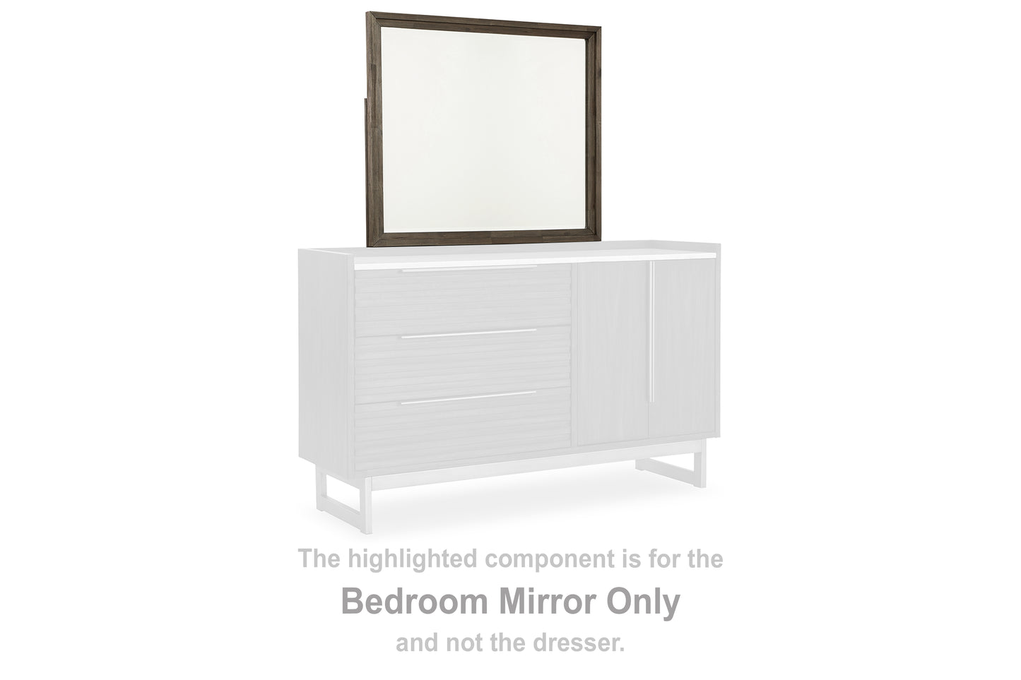 Haines Furniture Outlet - Ashley Furniture - Arkenton Bedroom - Bedroom Mirror / Grayish Brown - B786-36