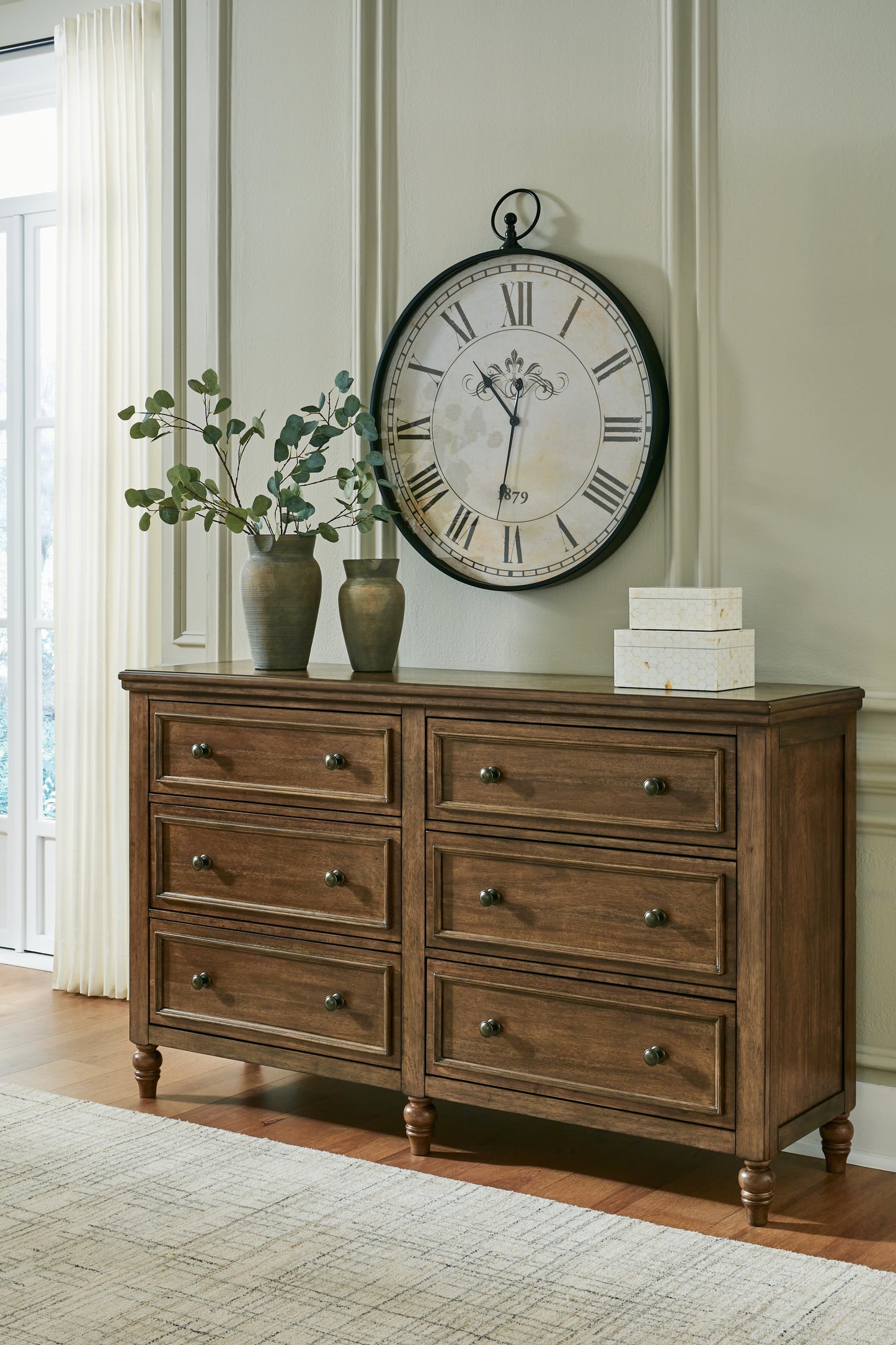 Haines Furniture Outlet - Ashley Furniture - Sturlayne Bedroom - Dresser / Brown - B787-31