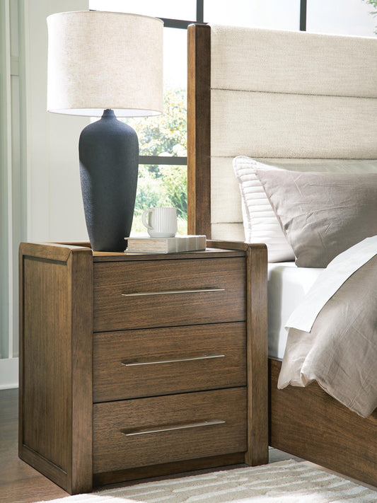 Haines Furniture Outlet - Ashley Furniture - Marxmore Bedroom - Three Drawer Night Stand - B863-93
