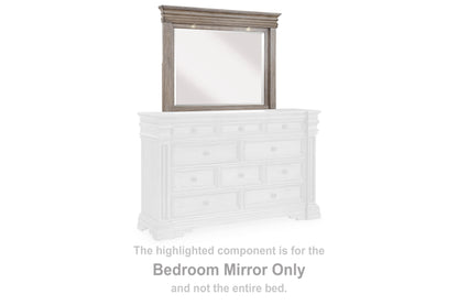 Haines Furniture Outlet - Ashley Furniture - Blairhurst Bedroom - Bedroom Mirror / Light Grayish Brown - B916-36