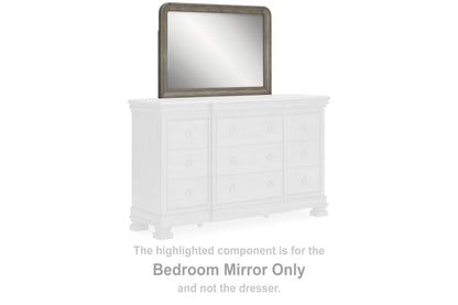 Haines Furniture Outlet - Ashley Furniture - Lexorne Bedroom - Bedroom Mirror / Gray - B924-36