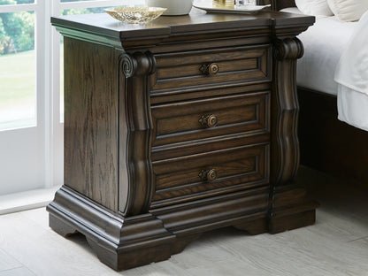 Haines Furniture Outlet - Ashley Furniture - Maylee Bedroom - Dresser and Mirror / Dark Brown - B947B1