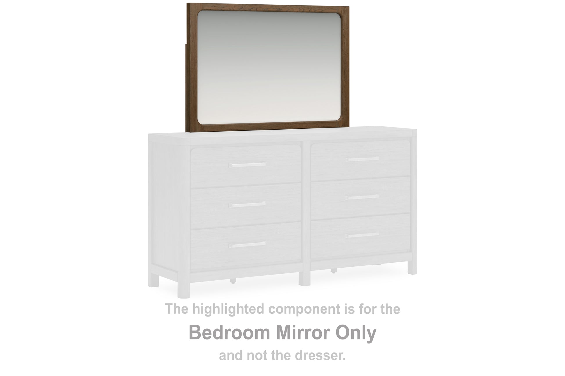 Haines Furniture Outlet - Ashley Furniture - Cabalynn Bedroom - Bedroom Mirror / Light Brown - B974-36