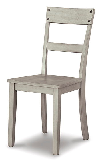 Haines Furniture Outlet - Ashley Furniture - Loratti Dining Room - Dining Chair (Set of 2) / Gray - D261-01X2
