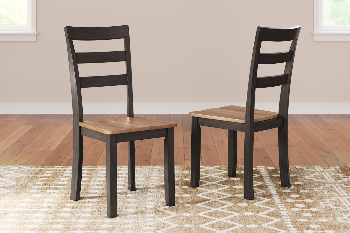 Haines Furniture Outlet - Ashley Furniture - Gesthaven Dining Room - Dining Chair (Set of 2) / Natural/Brown - D396-01X2