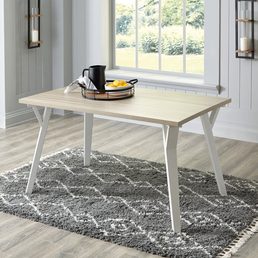 Haines Furniture Outlet - Ashley Furniture - Grannen Dining Room - Dining Chair (Set of 2) / White - D407-01X2